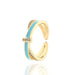 Chic Cross Thin Finger Rings With Shine Crystal Stone