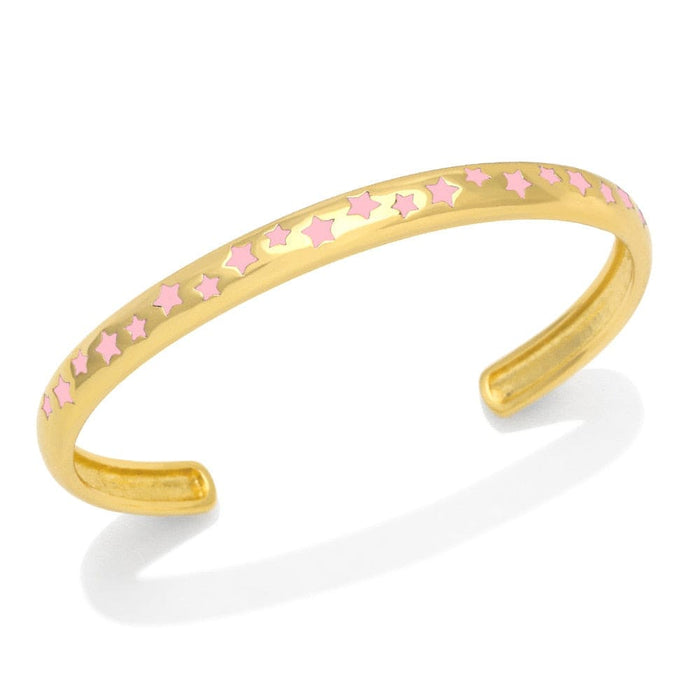 Chic Enamel Starcuff Bracelet Gold Colour Copper Bangle