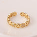Chic Smile Expressionrings With Clear Crystal Stone Lucky