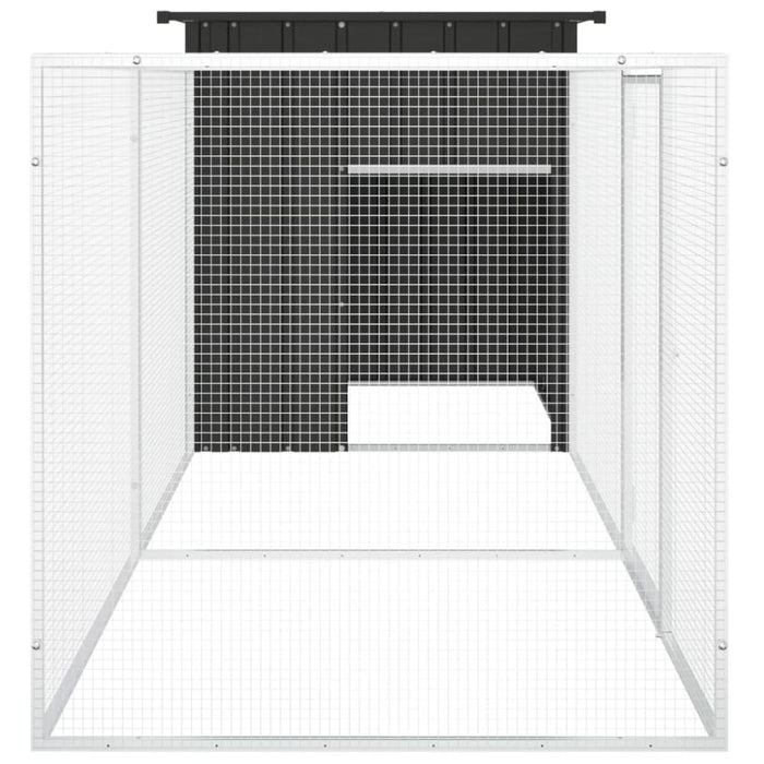 Chicken Cage Anthracite 300x91x100 Cm Galvanised Steel