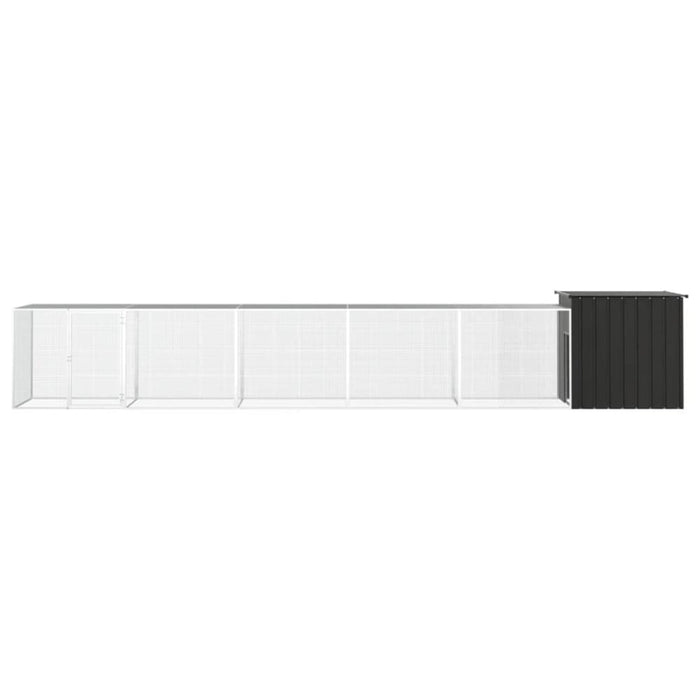 Chicken Cage Anthracite 600x91x100 Cm Galvanised Steel