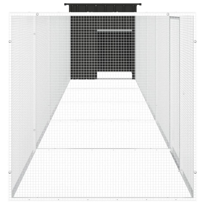 Chicken Cage Anthracite 600x91x100 Cm Galvanised Steel