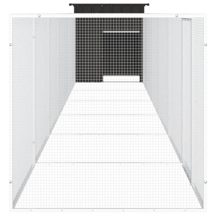 Chicken Cage Anthracite 700x91x100 Cm Galvanised Steel