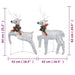 Christmas Reindeers 4 Pcs Silver 80 Leds Topaxli