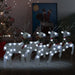 Christmas Reindeers 4 Pcs Silver 80 Leds Topaxli