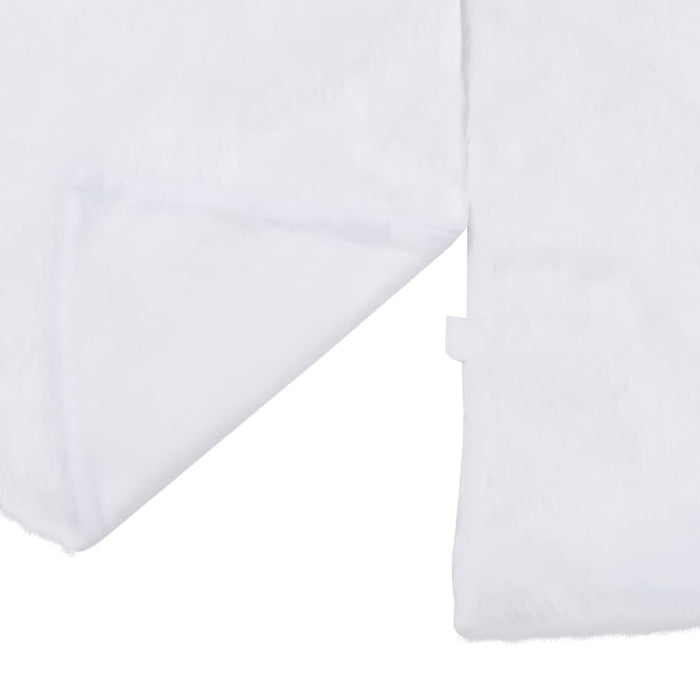 Christmas Tree Skirt White 122 Cm Faux Fur Ttbxib
