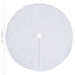 Christmas Tree Skirt White 122 Cm Faux Fur Ttbxib