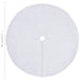 Christmas Tree Skirt White 90 Cm Faux Fur Ttbxlk