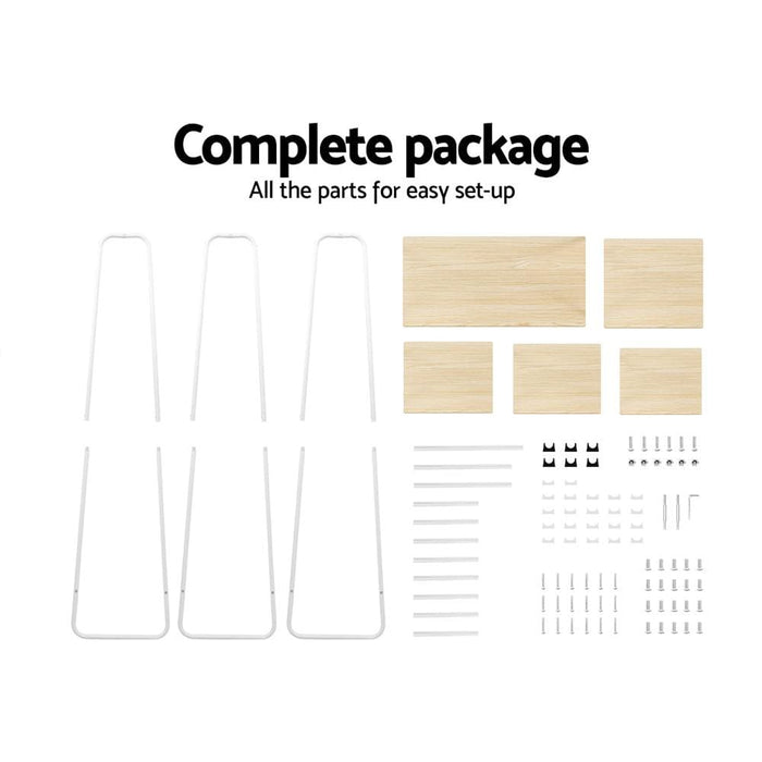 Closet Storage Rack Clothes Hanger Shelf Garment Rail Stand