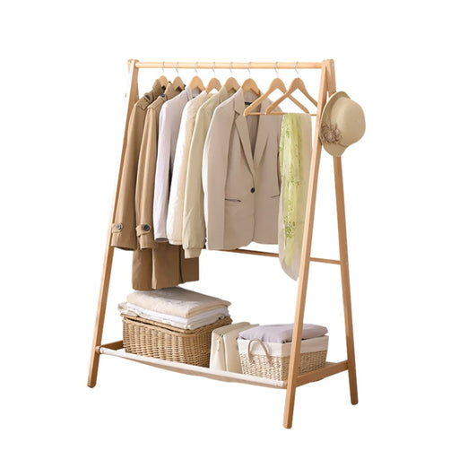Clothes Stand Garment Dyring Rack Hanger Organiser Wooden