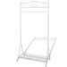 Clothing Rack White Steel Xaxkkk