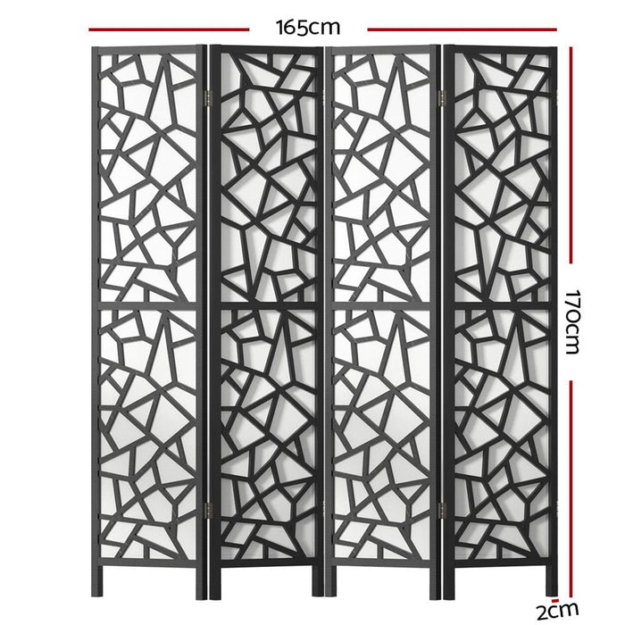 Clover Room Divider Screen Privacy Wood Dividers Stand 4