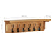 Coat Rack 60x16x16 Cm Solid Oak Wood Xnkoko