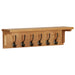Coat Rack 60x16x16 Cm Solid Oak Wood Xnkoko