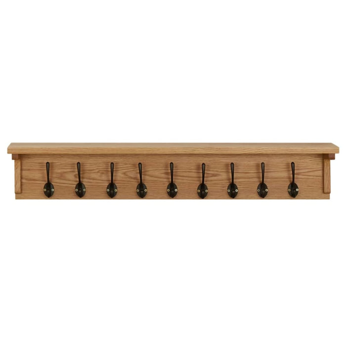 Coat Rack 90x16x16 Cm Solid Oak Wood Xnkokx