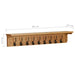Coat Rack 90x16x16 Cm Solid Oak Wood Xnkokx