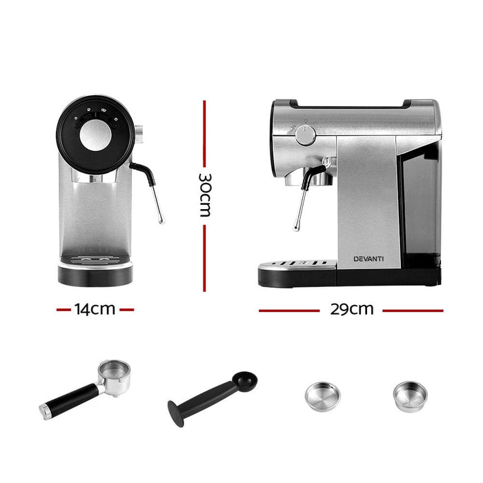 Coffee Machine Espresso Maker 20 Bar Milk Frother