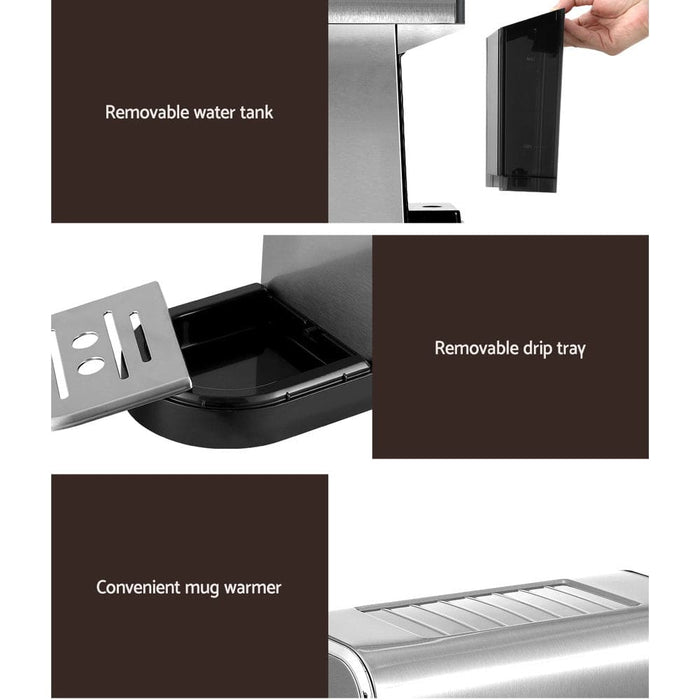 Coffee Machine Espresso Maker 20 Bar Milk Frother