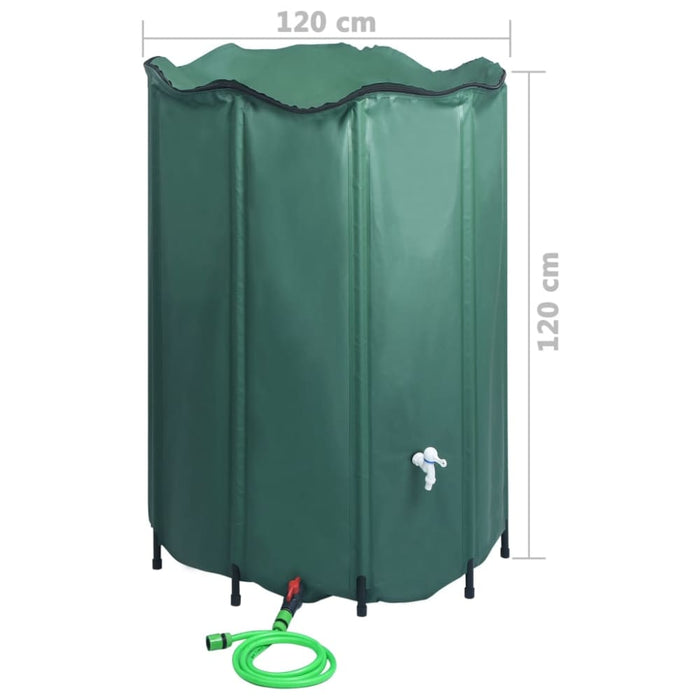 Collapsible Rain Water Tank with Spigot 1500 l Anlbk