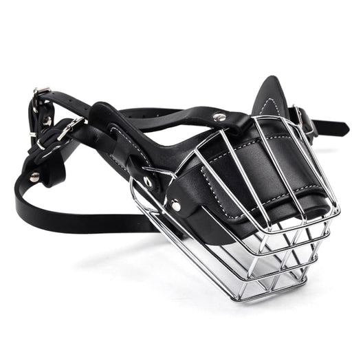 Comfortable Leather Strap with Adjustable Mouth Muzzle