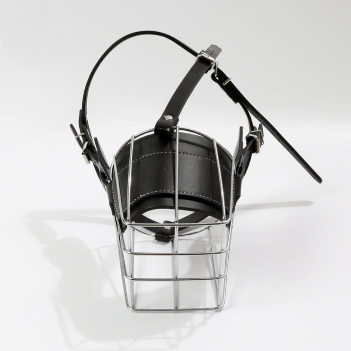 Comfortable Leather Strap with Adjustable Mouth Muzzle
