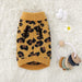 Comfortable Warm Turtleneck Knitwear Leopard Pattern