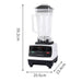 Goslash Picks 2l Commercial Blender Mixer Food Processor