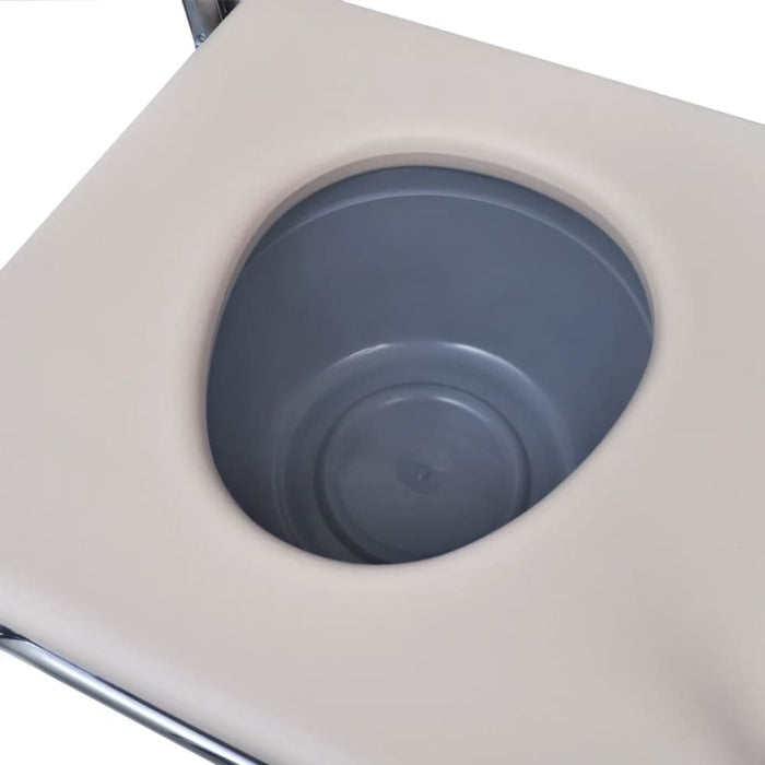 Commode Chair Steel Black Ooboto