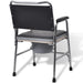 Commode Chair Steel Black Ooboto