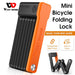 Compact Foldable Anti - theft Bicycle Lock