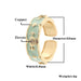 Copper Gold Plate Heart Shape Adjustable Finger Rings