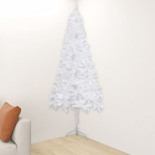 Corner Artificial Christmas Tree White 150 Cm Pvc Txkoln
