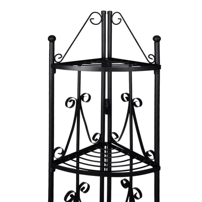 Corner Plant Rack Black Abinx