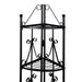 Corner Plant Rack Black Abinx