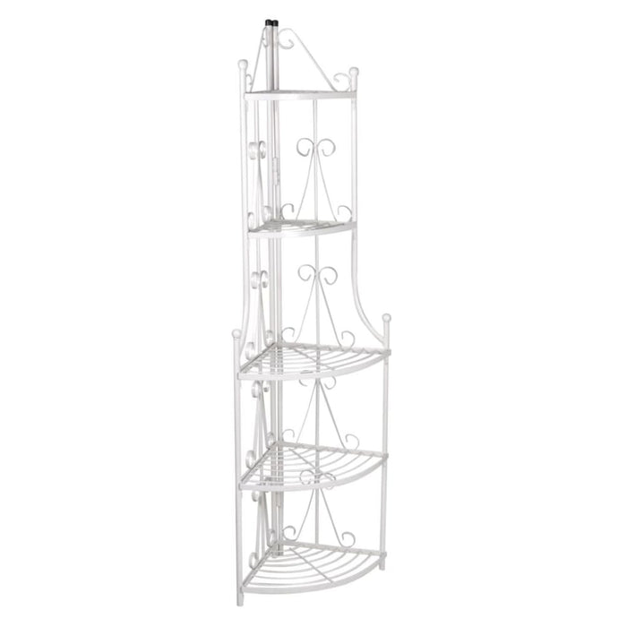Corner Plant Rack White Abint