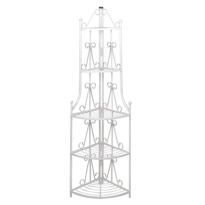Corner Plant Rack White Abint
