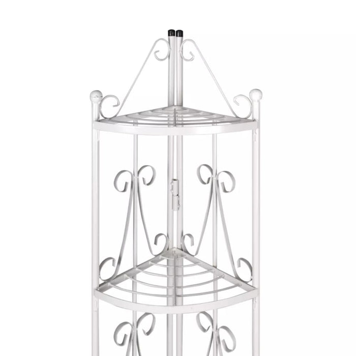 Corner Plant Rack White Abint