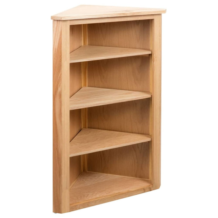 Corner Shelf 59x36x100 Cm Solid Oak Wood Xaibao
