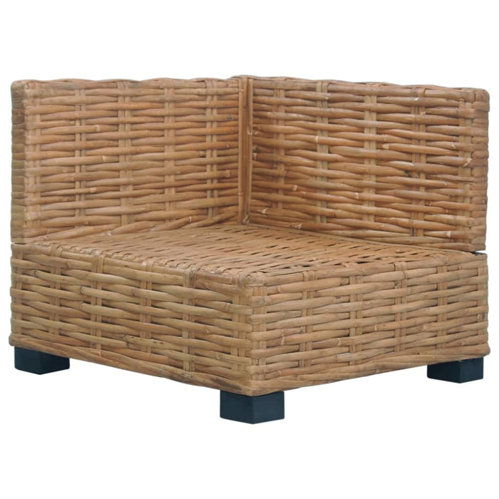 Corner Sofa with Cushions Natural Rattan Xnlxik