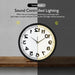 Counter Clockwise Backwards Clock Home Decor Sound Activated
