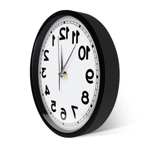 Counter Clockwise Backwards Clock Home Decor Sound Activated