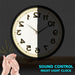 Counter Clockwise Backwards Clock Home Decor Sound Activated
