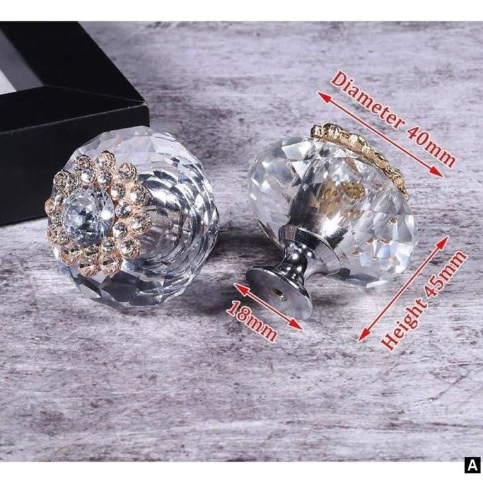 Crystal Cabinet Knobs and Handles Luxury Pulls Dresser