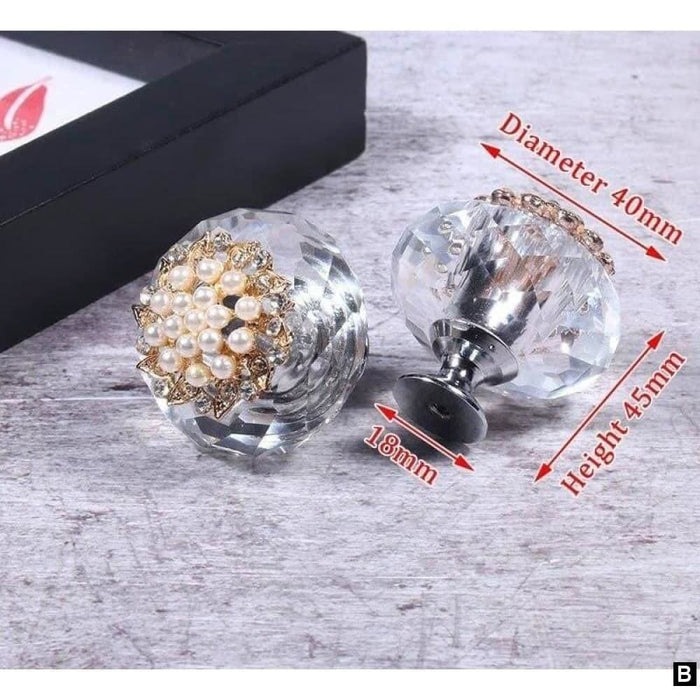 Crystal Cabinet Knobs and Handles Luxury Pulls Dresser