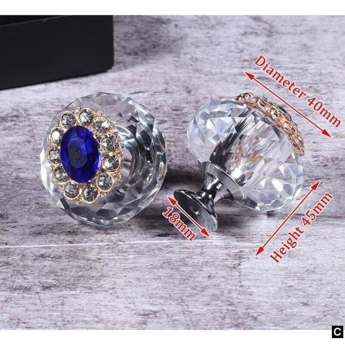 Crystal Cabinet Knobs and Handles Luxury Pulls Dresser