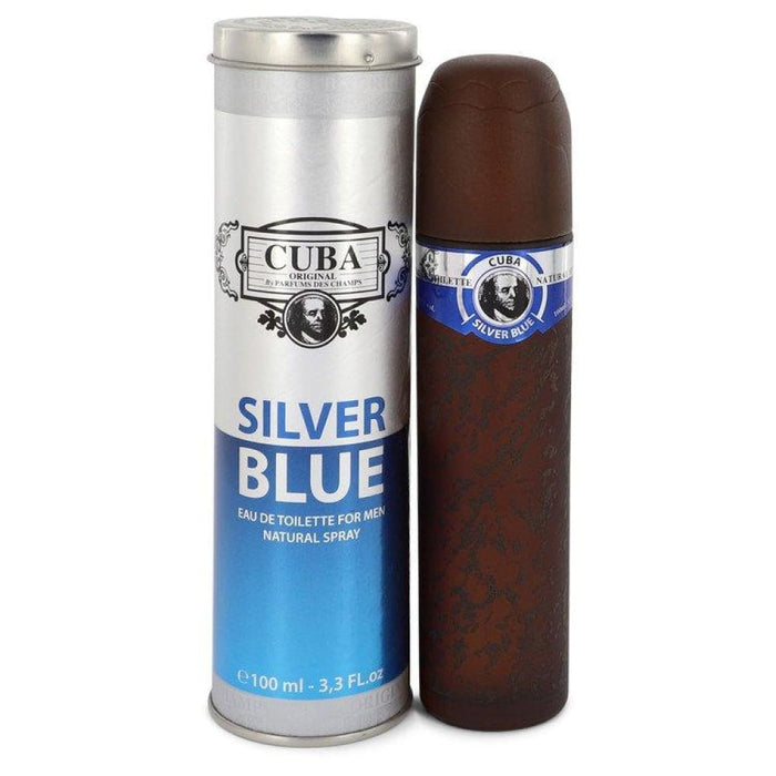 Cuba Silver Blue Edt Spray by Fragluxe for Men - 100 Ml