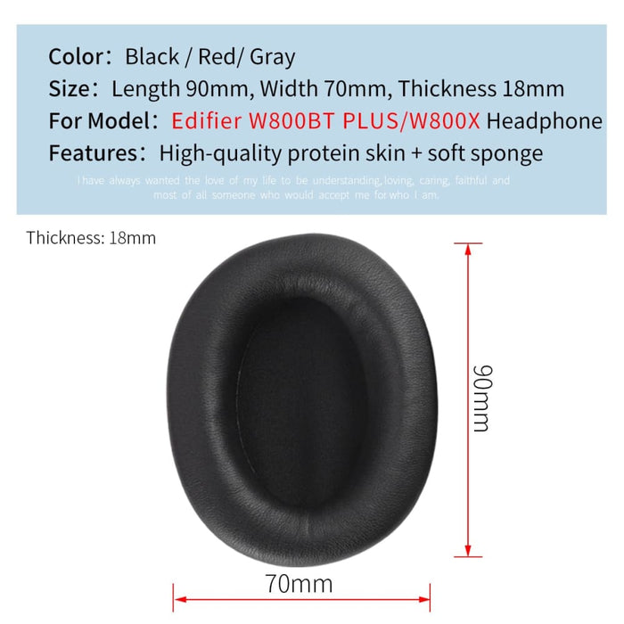 Cushion Sponge Earmuffs for Edifier W800bt Plus W800x