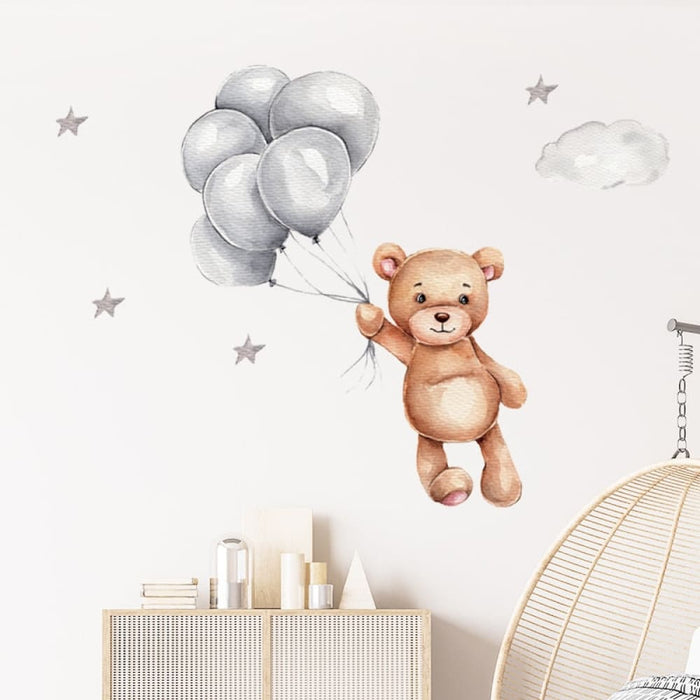 Cute Teddy Bear Decorative Wall Stickers