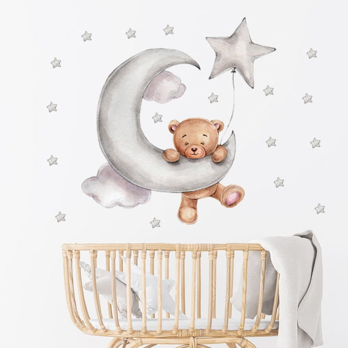 Cute Teddy Bear Decorative Wall Stickers