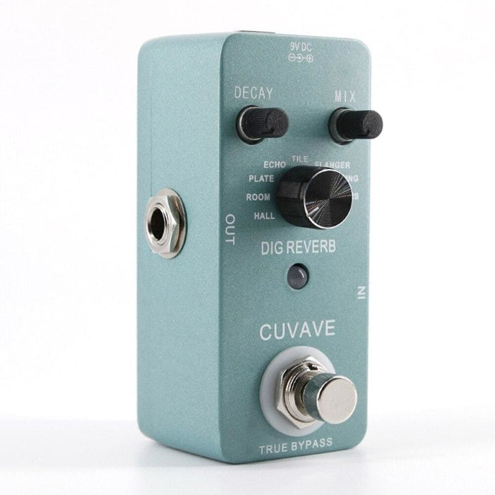 Cuvave Mini Digital Reverb Guitar Effect Pedal 9 Types True